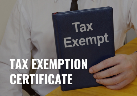 Tax Exemption Certificate